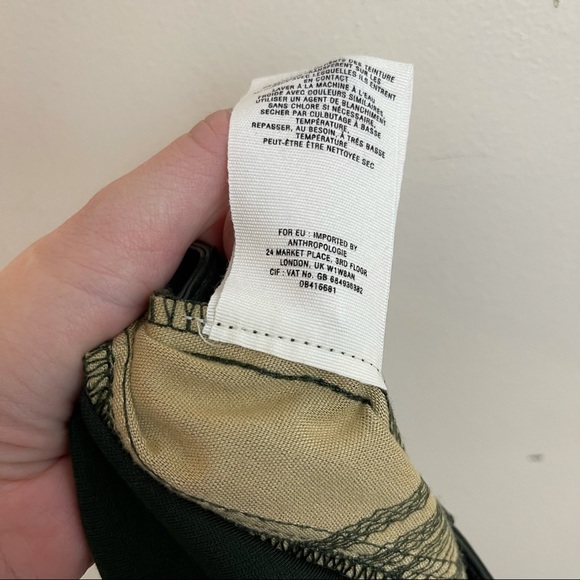 Anthropologie Pilcro and the Letterpress Green Vegan Leather Moto Pants - Picture 3 of 11